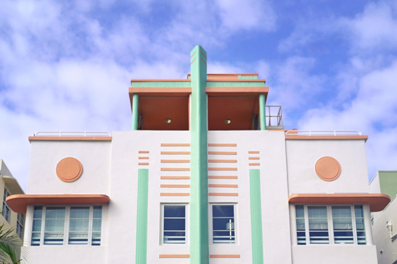 Edifício no estilo Art Deco em Miami, Florida - Revista Travelr